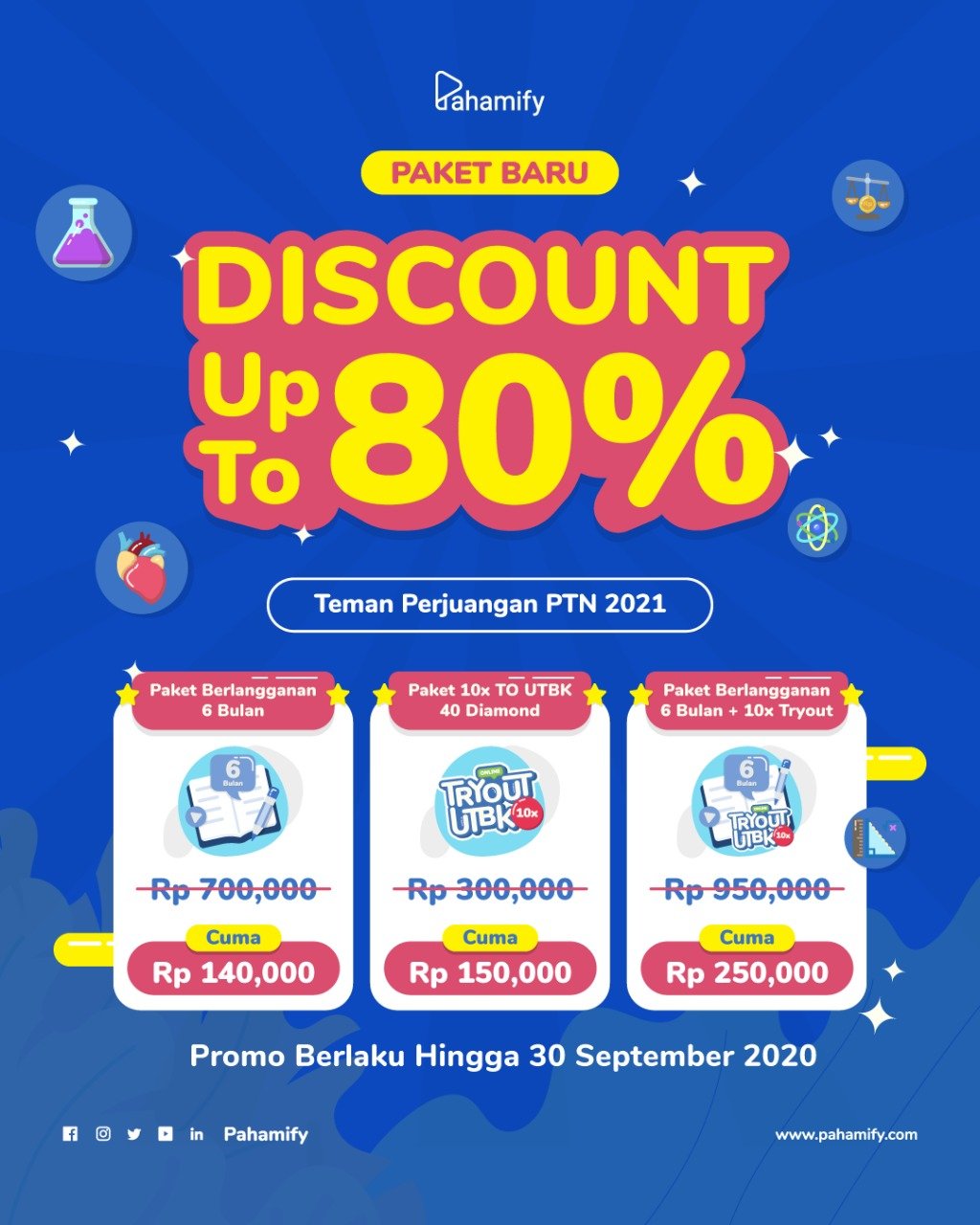 DISCOUNT UP TO 80%!