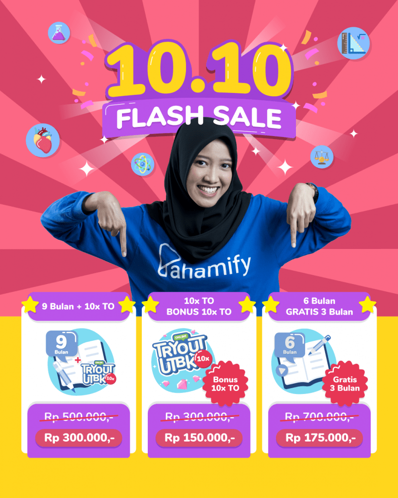 Flash Sale 10.10, Promo Paket Belajar Online Termurah - Pahamify