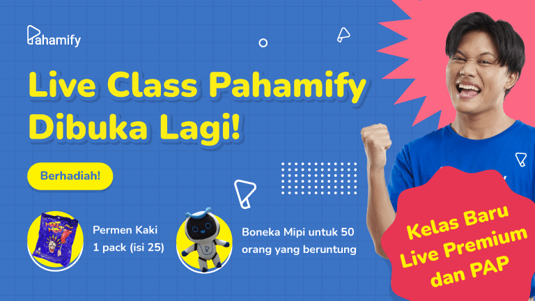 Promo Early Bird - Diskon hingga 80% paket Live Class Pahamify